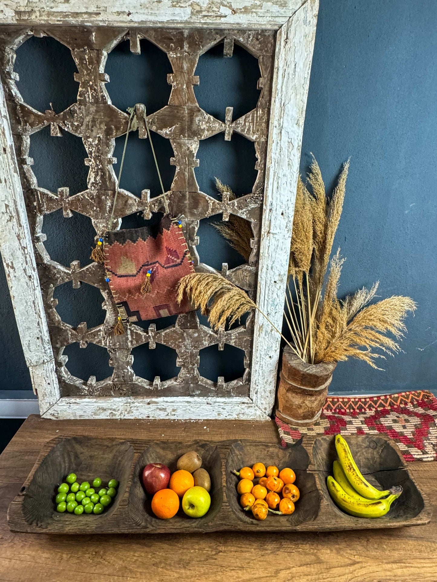Sectioned Walnut Wooden Fruit Plate, Vintage Fruit Plate, Wooden Presentation Plate, Rustic Fruit Plate, Wooden Serving Plate, Wooden Plate